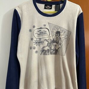 Harley-Davidson Cream and Navy Shirt